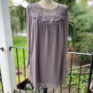 Embroidered midi dress